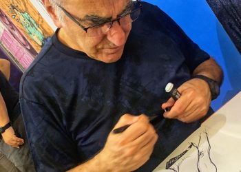 Tutto pronto per la visita guidata nella mostra personale del fumettista Tanino Liberatore