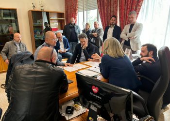 Il commissario della ricostruzione Castelli a Borrano per verificare stato della frana