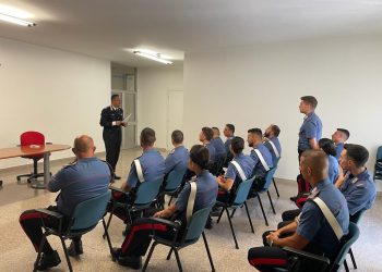 Il colonnello Saccone in visita al comando provinciale carabinieri di Teramo (foto)