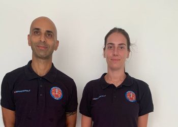 Piergiorgio Verrigni e Martina Cantarini preparatori atletici della Braderm per la stagione 2023/2024