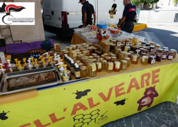 Miele senza tracciabilità, i Carabinieri sequestrano 150 barattoli al mercato settimanale di Villetta Barrea