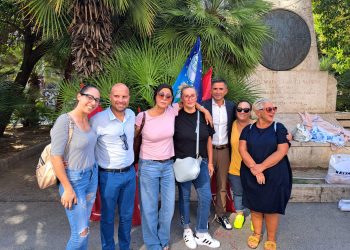 Paolucci e Marongiu alla protesta degli OoSs precari della Asl di Chieti