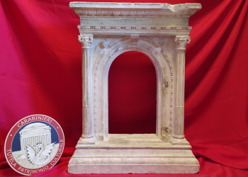 Recuperato tabernacolo lapideo dai Carabinieri, risale al XVI-XVII secolo