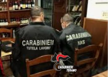 Lavoratori in nero e carenze igienico-sanitarie, chiuso ristorante dai carabinieri nel Teramano