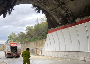 Maltempo, riaperta la galleria tangenziale a Montesilvano dopo i lavori di ripristino dell’Anas
