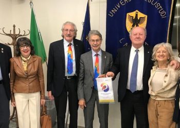 Il governatore Rotary club Gesualdo Angelico in visita all’Aquila