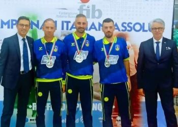 Bocce, la terna della Moscianese conquista il secondo posto ai campionati italiani assoluti
