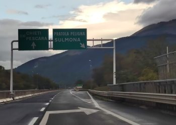 Autostrada A25, chiude la rampa di uscita a Cocullo