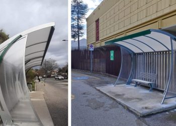 Le pensiline delle fermate degli autobus si rifanno il look