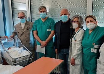 Gli auguri della direzione generale a Riccardo, il primo nato a Teramo