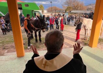 Sant’Antonio Abate: il vescovo Leuzzi benedice gli animali