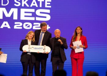 Abruzzo al centro dello sport mondiale, Marsilio e Meloni lanciano i World Skate Games (fotogallery)