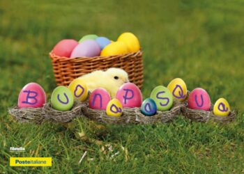 Poste Italiane celebra la Pasqua 2024 con una colorata cartolina filatelica
