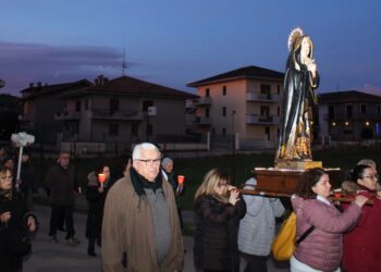 La processione penitenziale della Madonna Addolorata a Napezzano