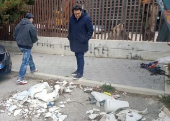 Università D’Annunzio, Blasioli: degrado fuori dai cancelli, strada d’accesso trasformata in discarica