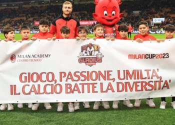 Gladius Pescara premiata a San Siro, slogan vincente: il calcio batte la diversità