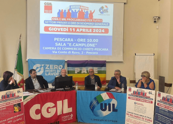 Cgil Abruzzo-Molise e Uil Abruzzo, oggi lo sciopero generale per i settori privati
