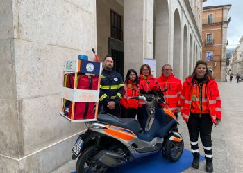 Presentato all’Aquila il nuovo mezzo di soccorso Asd Sam per il centro storico