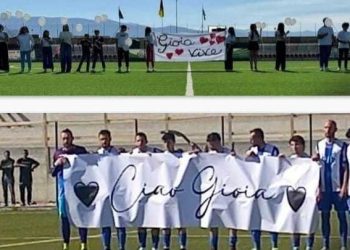 “Ciao Gioia”, striscioni prima delle partite nel ricordo di Gioia Muliere (fotogallery)