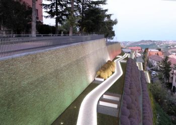 Una nuova area pedonale a Città Sant’Angelo, inaugurata da Perazzetti la risalita del giardino comunale