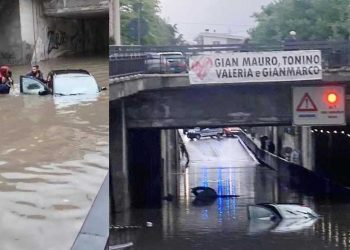 Bomba d’acqua su Avezzano, donna rischia di annegare nel sottopasso: salvata dalla polizia locale (GUARDA Il VIDEO)