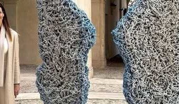 Installata a Palazzo Margherita opera “In un battito d’ali” donata dall’artista Emanuela Giacco