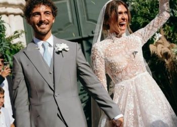 Matrimonio del campione di moto Pecco Bagnaia, l’abito della sposa è abruzzese