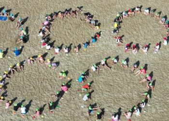 Edu Camp dell’Atletica Vomano: 696 partecipanti formano i cerchi olimpici