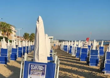 Balneari, ombrelloni chiusi nell’80% dei lidi abruzzesi