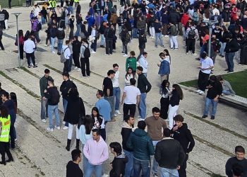 Prova di evacuazione per incendio nel polo universitario di Roio