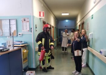 Esercitazione antincendio al reparto di Medicina dell’ospedale di Teramo