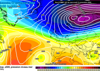 Il meteo in Abruzzo 14 – 20 novembre: subito instabilità con neve sui rilievi, week end migliore, a seguire saccatura nord atlantica