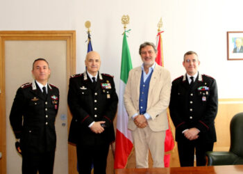 Visita istituzionale: Marsilio incontra il comandante della legione carabinieri Abruzzo e Molise
