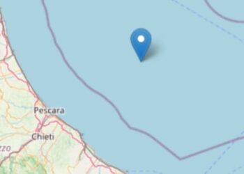 Scossa di terremoto in mare al largo della costa abruzzese