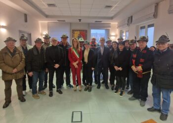 Il saluto dell’amministrazione comunale all’associazione Alpini di San Salvo