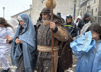 74esima edizione del presepe vivente di Rivisondoli: Camilla Monaco è la Madonnina