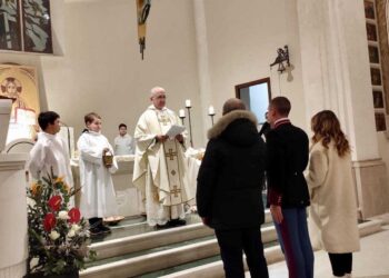 Messa di Natale, a Paterno l’emozionante benedizione dello spadino di un giovane allievo ufficiale