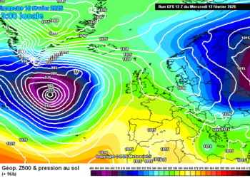Il meteo in Abruzzo 13 – 19 febbraio: qualche rovescio tra Venerdì e Sabato e moderato calo delle temperature