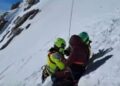 Scialpinista cade lungo il canale: salvata dal Soccorso Alpino con l’elicottero