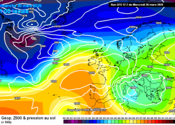 Il meteo in Abruzzo 27 marzo – 2 aprile: fase molto perturbata con precipitazioni anche forti, possibile miglioramento da Martedì