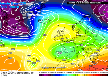 Il meteo in Abruzzo 13 – 19 marzo: continua la fase instabile con pioggia e venti meridionali e non fredda