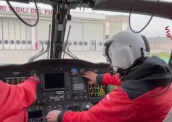 Straordinario intervento dei Vigili del fuoco: in volo con Drago per un guasto alle comunicazioni a Sulmona (V1DEO)