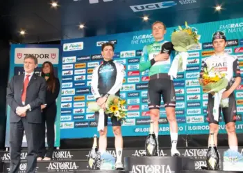 Il tedesco Zimmerman vince il Giro d’Abruzzo, Marsilio: il Santuario di San Gabriele può candidarsi per il traguardo