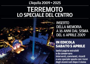 Sedici anni dal terremoto dell’Aquila: speciale del quotidiano il Centro in edicola oggi