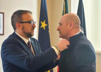 Il sindaco Biondi incontra a Palazzo Margherita il nuovo questore Fabrizio Mancini