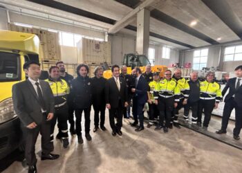 Il Ministro giapponese per la ricostruzione in visita al centro di formazione della Protezione Civile di Preturo