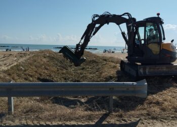 Completati i lavori di pulizia anti-allagamento del canale di viale Makarska a Roseto