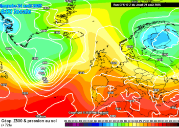 Il meteo in Abruzzo 22 – 27 agosto: week end più fresco e perturbato, da Martedì possibile ritorno dell’anticiclone nord africano