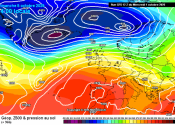 Il meteo in Abruzzo 2 – 8 ottobre: freddo con pioggia e qualche nevicata in montagna, verso un miglioramento da Venerdì