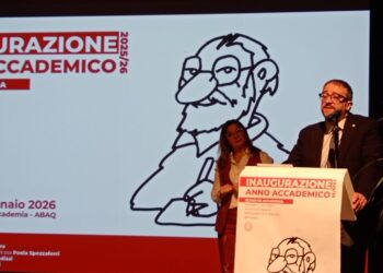 Altan inaugura l’anno accademico all’Accademia di Belle Arti dell’Aquila